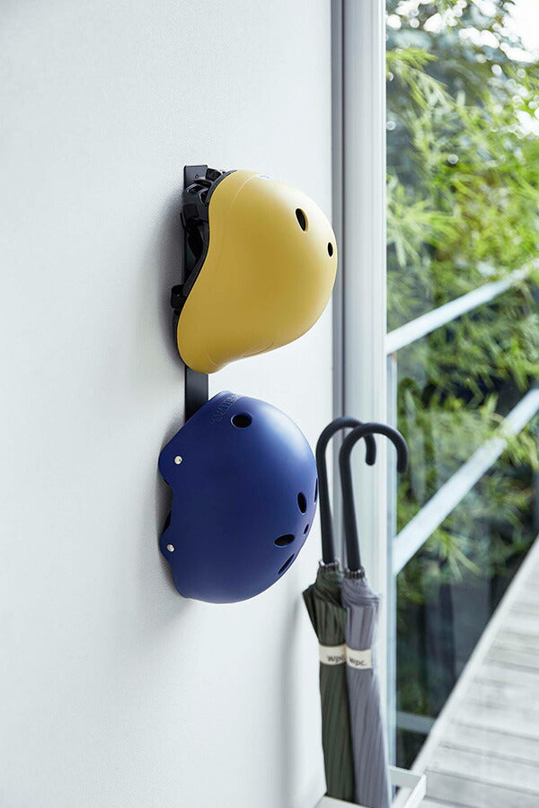 山崎実業 マグネットキッズヘルメットフック タワー ブラック 4903208047289 【品番：04728】●