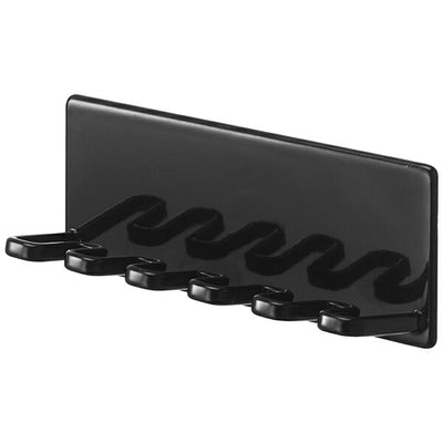 山崎実業 マグネットバスルーム歯ブラシホルダー 5連 タワー ブラック 4903208046978 【品番：04697】