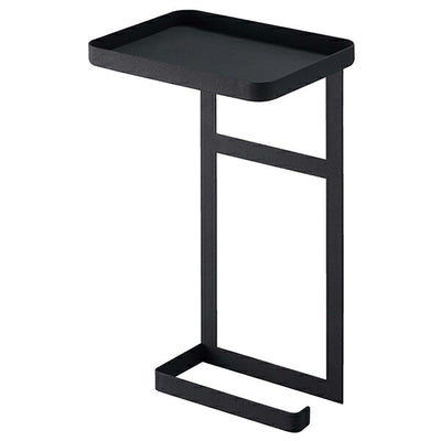 山崎実業 トイレットペーパーホルダー上ラック 2段 タワー ブラック 4903208043953 【品番：04395】