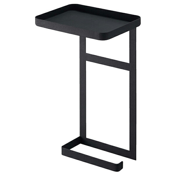 山崎実業 トイレットペーパーホルダー上ラック 2段 タワー ブラック 4903208043953 【品番：04395】