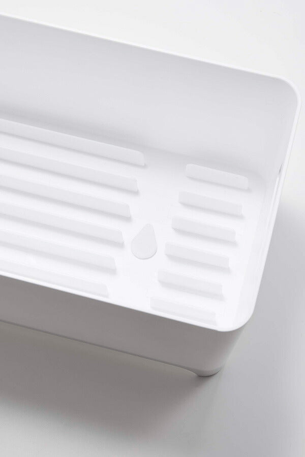 山崎実業 スリム水切りバスケット タワー ロング ホワイト 4903208043144 【品番：04314】●