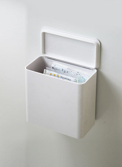 山崎実業 マグネット&シンク扉ゴミ箱 タワー ホワイト 4903208042680 【品番：04268】