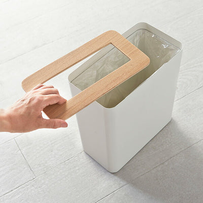 山崎実業 トラッシュカン リン 角型 ナチュラル 4903208031967 【品番：03196】●