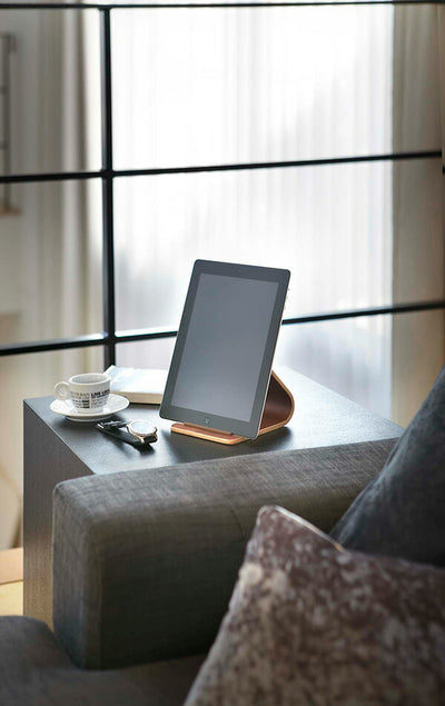 山崎実業 タブレットスタンド リン ブラウン 4903208073264 【品番：07326】