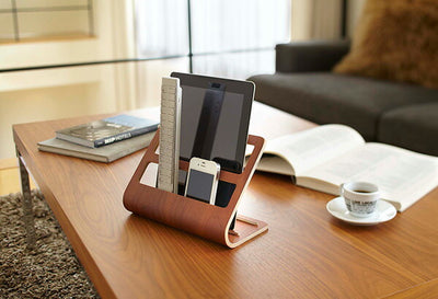 山崎実業 タブレット&リモコンラック リン ブラウン 4903208073240 【品番：07324】
