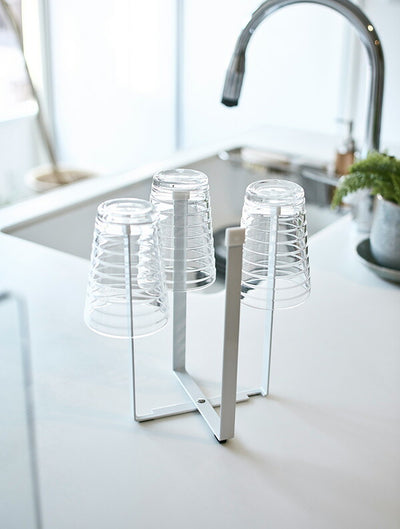 【メール便対応】山崎実業 ポリ袋エコホルダー タワー L ホワイト 4903208031806 【品番：03180】
