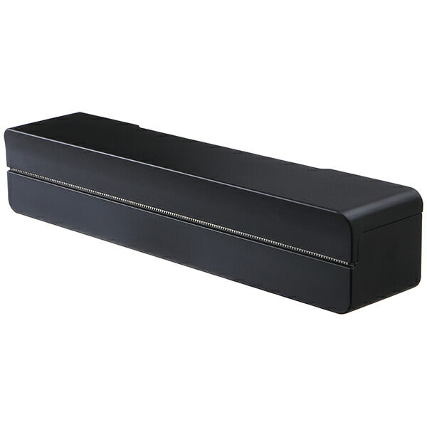 山崎実業 マグネットラップケース タワー S ブラック 4903208032469 【品番：03246】