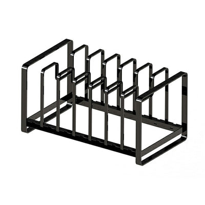 山崎実業 シンク下 フライパン&鍋蓋スタンド タワー ブラック 4903208022811 【品番：02281】