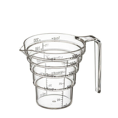 山崎実業 段々計量カップ レイヤー 200ML クリア 4903208025461 【品番：02546】