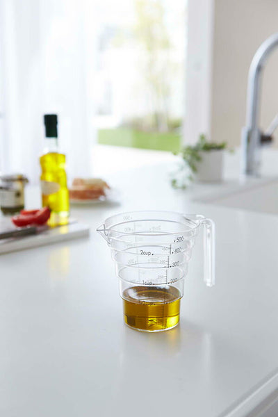 山崎実業 段々計量カップ レイヤー 500ML クリア 4903208025478 【品番：02547】