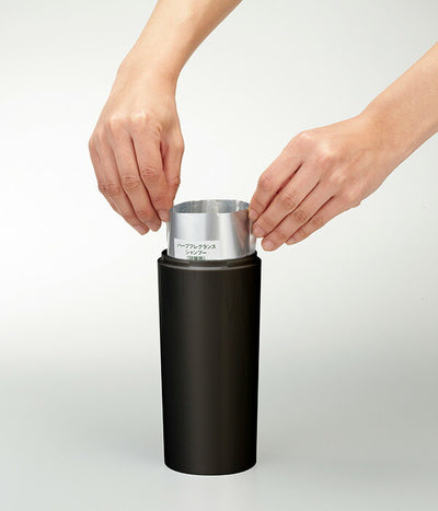 山崎実業 ツーウェイディスペンサー タワー ラウンド シャンプー ブラック 4903208029292 【品番：02929】