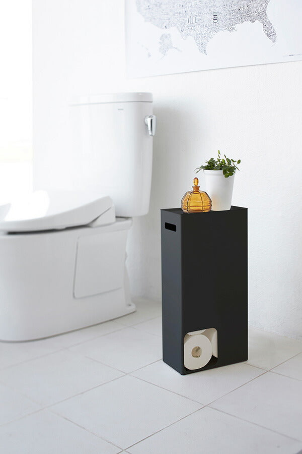 山崎実業 トイレットペーパーストッカー タワー ブラック 4903208034562 【品番：03456】●