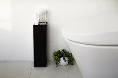 山崎実業 トイレットペーパーホルダー タワー ブラック 4903208078511 【品番：07851】