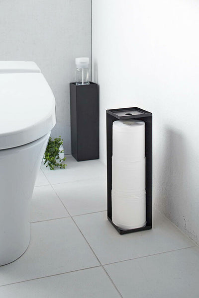 山崎実業 トイレットペーパーホルダー タワー ブラック 4903208078511 【品番：07851】