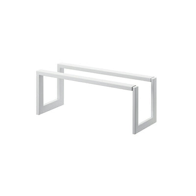 山崎実業 伸縮シューズラック ライン 1段 ホワイト 4903208031882 【品番：03188】●