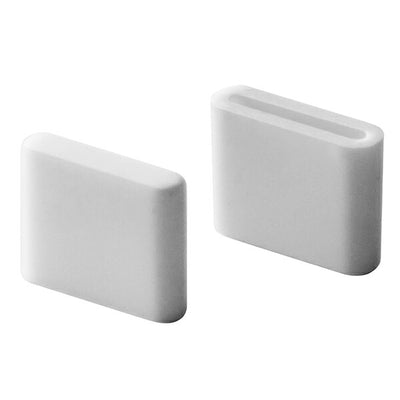 【メール便対応】山崎実業 ポリ袋エコホルダー タワー L用キャップ 2個組 WH 4903208047425 【品番：04742】