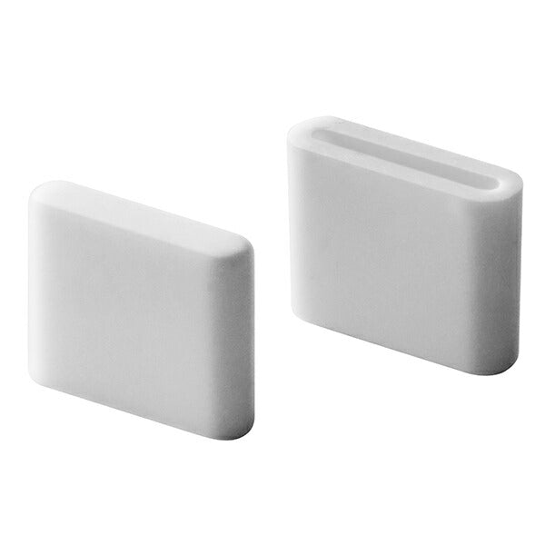 【メール便対応】山崎実業 ポリ袋エコホルダー タワー L用キャップ 2個組 WH 4903208047425 【品番：04742】