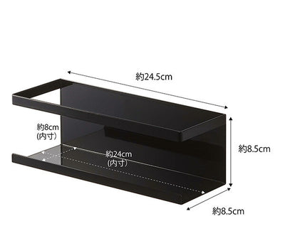 山崎実業 マグネットラック タワー ワイド ブラック 4903208051316 【品番：05131】