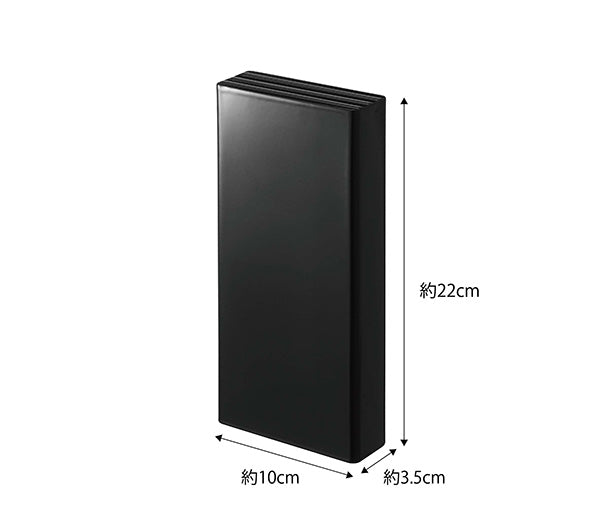 山崎実業 マグネット包丁スタンド タワー ブラック 4903208051491 【品番：05149】
