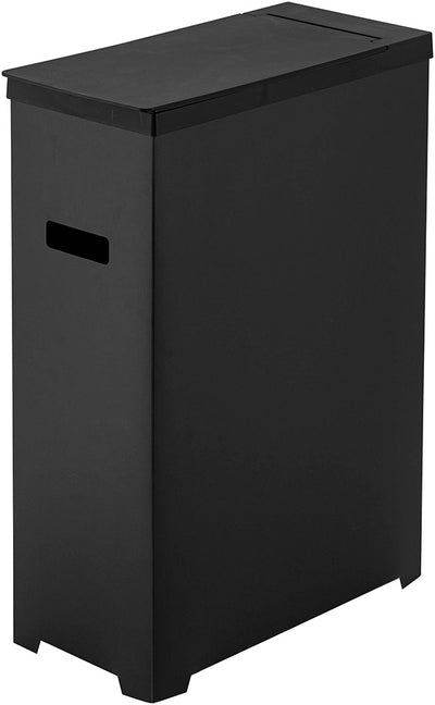 山崎実業 スリム蓋付きゴミ箱 タワー  ブラック 4903208052047 【品番：05204】●