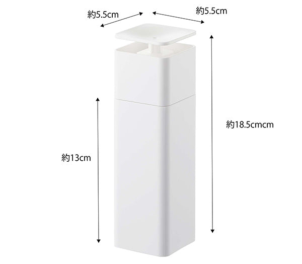 山崎実業 片手で出せるディスペンサー タワー ホワイト 4903208052139 【品番：05213】●