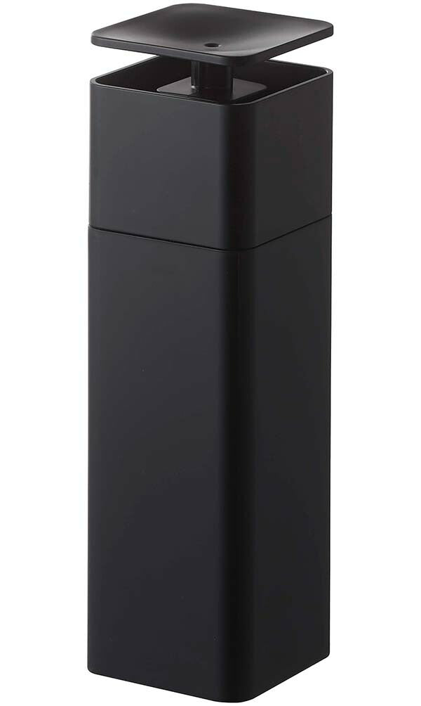 山崎実業 片手で出せるディスペンサー タワー ブラック 4903208052146 【品番：05214】
