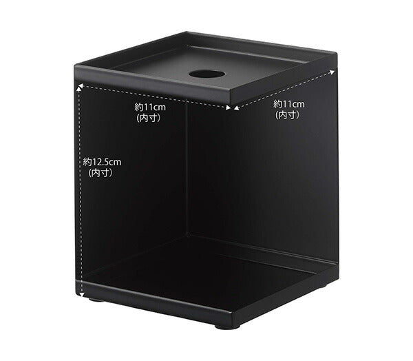 山崎実業 トイレットペーパーホルダー タワー 1ロール用 ブラック 4903208052290 【品番：05229】