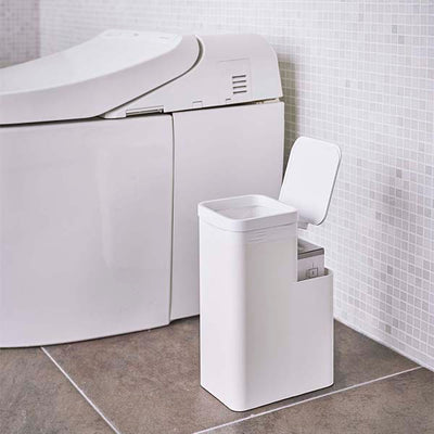 山崎実業 収納付きトイレポット タワー ホワイト 4903208052320 【品番：05232】●