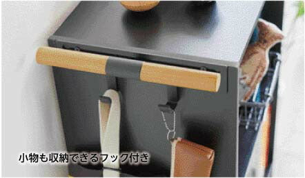 山崎実業 カラーボックス横 ランドセル&リュックハンガー リン ナチュラル 4903208053198 【品番：05319】