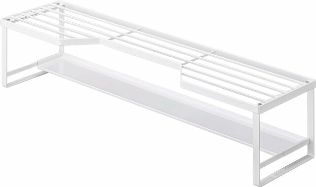 山崎実業　コンロ奥ラック 排気口カバー付  タワー 60cmコンロ用　ホワイト　【品番：05268】