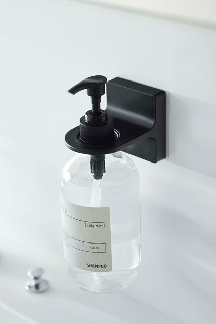 山崎実業　フィルムフック ディスペンサーホルダー タワー　ブラック　【品番：05346】