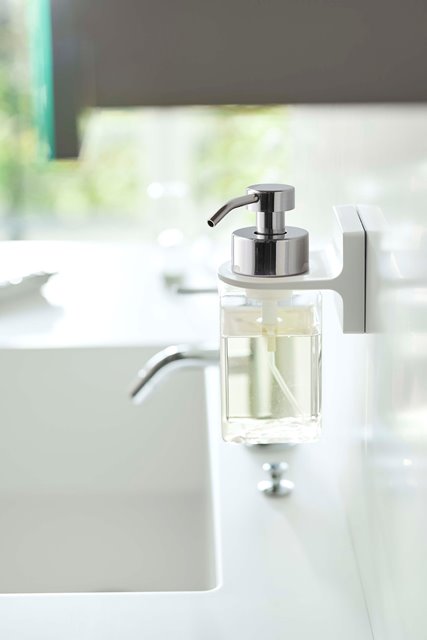 山崎実業　フィルムフック ディスペンサーホルダー タワー 泡タイプ　ホワイト　【品番：05347】