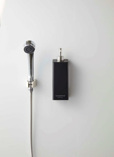 山崎実業　フィルムフックツーウェイディスペンサー タワー シャンプー　ブラック　【品番：05361】