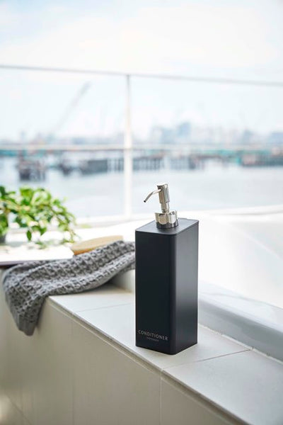 山崎実業　フィルムフックツーウェイディスペンサー タワー コンディショナー　ブラック　【品番：05363】