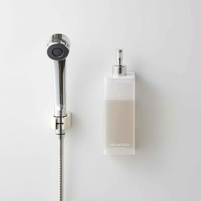 山崎実業　フィルムフックツーウェイディスペンサー ミスト シャンプー　ホワイト　【品番：05368】