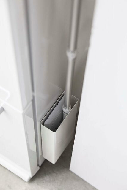 山崎実業　マグネットフローリングワイパースタンド タワー　ホワイト　【品番：05387】●