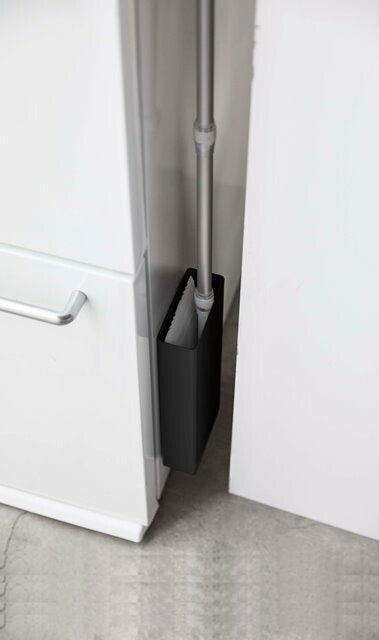 山崎実業　マグネットフローリングワイパースタンド タワー　ブラック　【品番：05388】