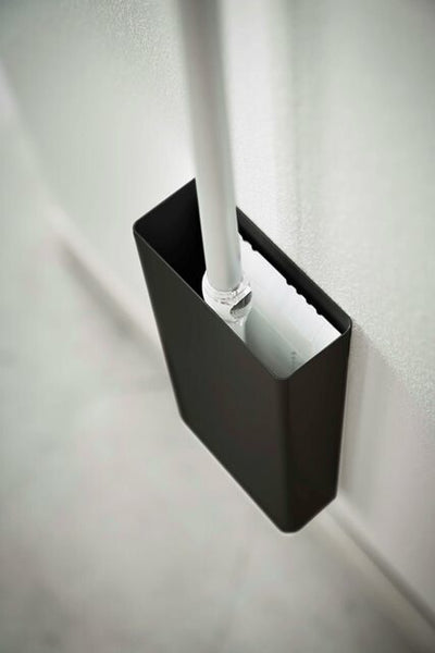山崎実業　マグネットフローリングワイパースタンド タワー　ブラック　【品番：05388】