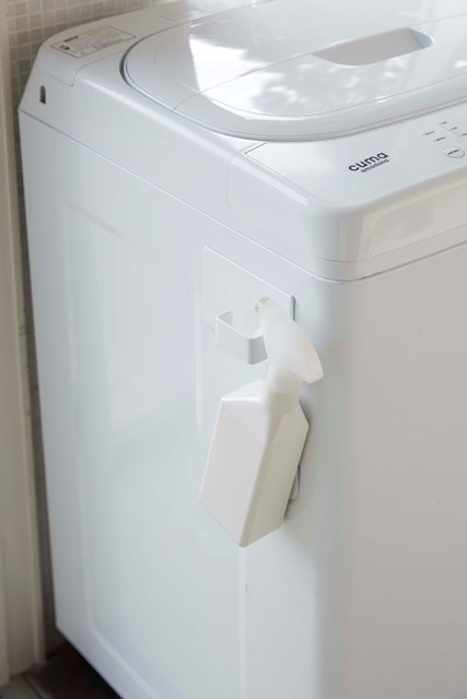 山崎実業　マグネットランドリーバスケットホルダー タワー　ホワイト　【品番：05417】