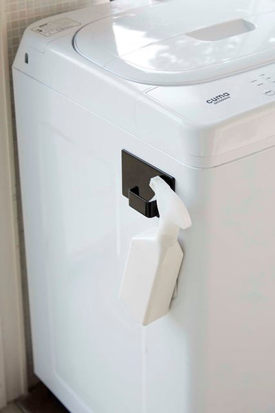 山崎実業　マグネットランドリーバスケットホルダー タワー　ブラック　【品番：05418】