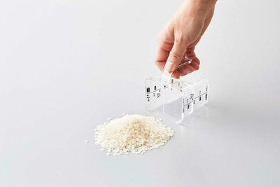 山崎実業 密閉米びつ タワー 10kg 計量カップ付 ホワイト 4903208054232 【品番：05423】●