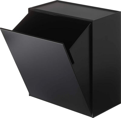 山崎実業 ウォールトイレポット&収納ケース タワー ブラック 4903208054300 【品番：05430】●