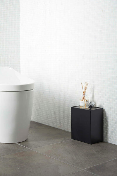 山崎実業 ウォールトイレポット&収納ケース タワー ブラック 4903208054300 【品番：05430】●