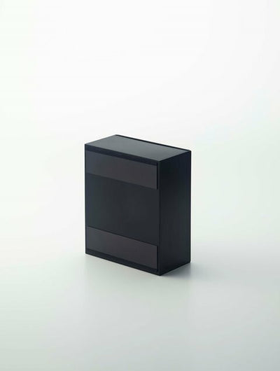 山崎実業　マグネットダストボックス&収納ケース タワー　ブラック　【品番：05432】