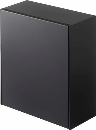 山崎実業　マグネットダストボックス&収納ケース タワー　ブラック　【品番：05432】