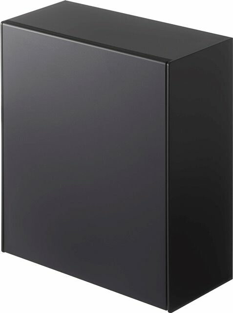 山崎実業　マグネットダストボックス&収納ケース タワー　ブラック　【品番：05432】