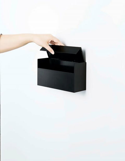 山崎実業　マグネットペーパーホルダー タワー　ブラック　【品番：05440】