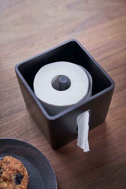 山崎実業　ティッシュ&トイレットペーパーケース リン ブラウン　【品番：05469】