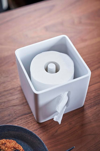 山崎実業　ティッシュ&トイレットペーパーケース リン ナチュラル　【品番：05470】