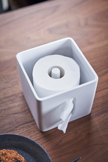 山崎実業　ティッシュ&トイレットペーパーケース リン ナチュラル　【品番：05470】